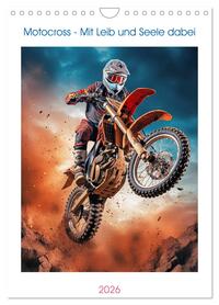 Motocross - Mit Leib und Seele dabei (Wandkalender 2026 DIN A4 hoch), CALVENDO Monatskalender