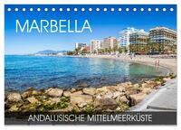 Vorderes Coverbild Marbella - andalusische Mittelmeerküste (Tischkalender 2025 DIN A5 quer), CALVENDO Monatskalender