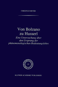 Von Bolzano zu Husserl