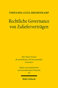Rechtliche Governance von Zulieferverträgen