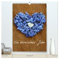 Ein herzliches Jahr (hochwertiger Premium Wandkalender 2025 DIN A2 hoch), Kunstdruck in Hochglanz