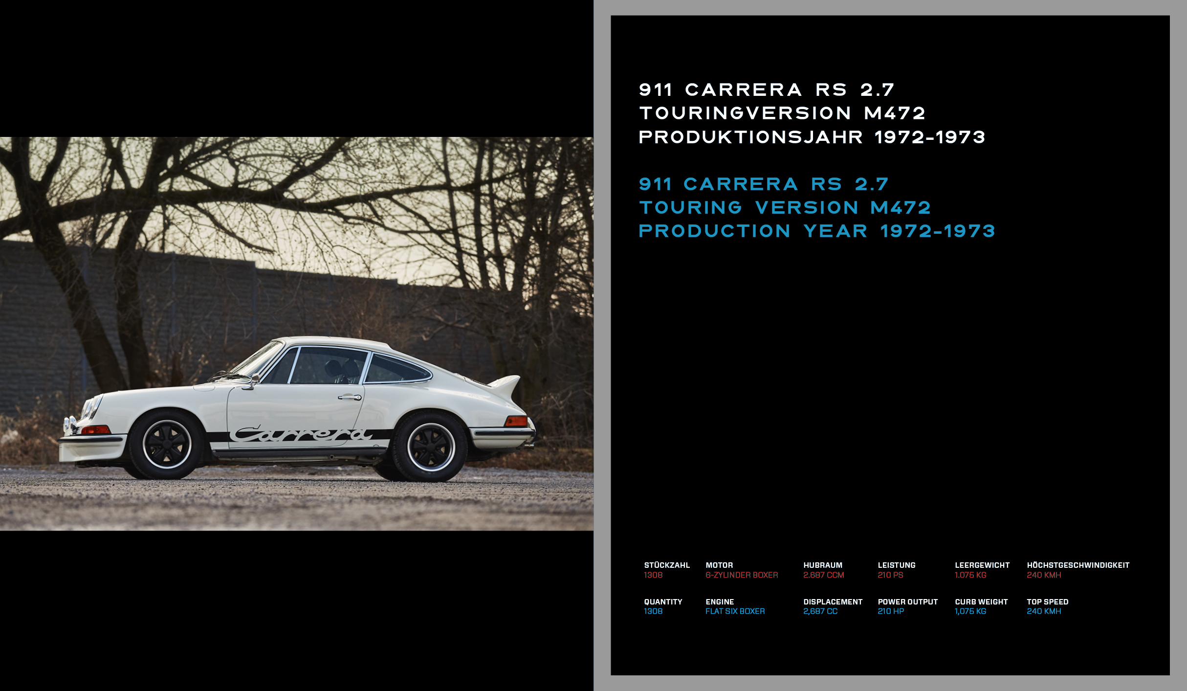Porsche Carrera RS AIR-COOLED YEARS 1972-1998