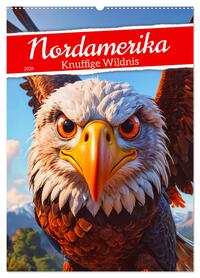 Nordamerika - Knuffige Wildnis (Wandkalender 2026 DIN A2 hoch), CALVENDO Monatskalender