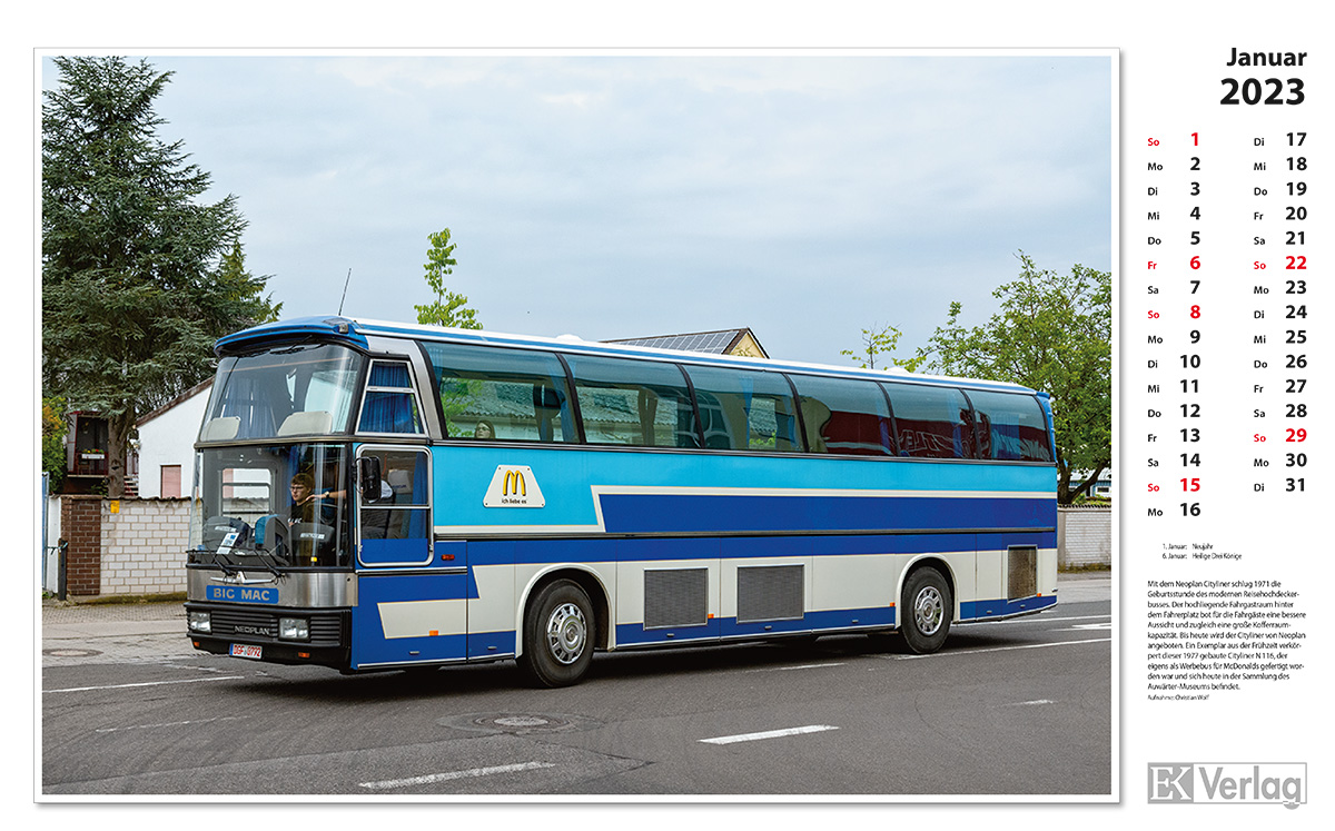 Beispielinhalt (Bild) Omnibusse 2023