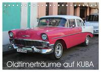 Oldtimerträume auf KUBA (Tischkalender 2025 DIN A5 quer), CALVENDO Monatskalender