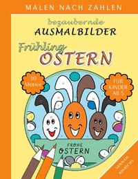 Vorderes Coverbild Bezaubernde Ausmalbilder Malen nach Zahlen - Frühling-Ostern