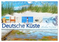 Deutsche Küste - Nordsee und Ostsee (Wandkalender 2025 DIN A4 quer), CALVENDO Monatskalender