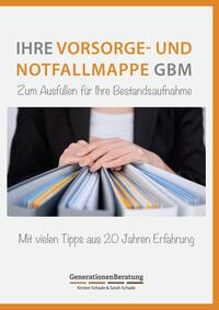 Vorderes Coverbild Vorsorge- und Notfallmappe GBM