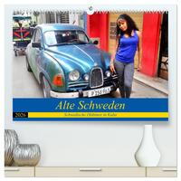 Alte Schweden - Schwedische Oldtimer in Kuba (hochwertiger Premium Wandkalender 2026 DIN A2 quer), Kunstdruck in Hochglanz