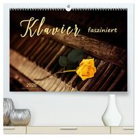 Klavier fasziniert (hochwertiger Premium Wandkalender 2026 DIN A2 quer), Kunstdruck in Hochglanz