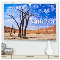 Namibia - Vom Sossusvlei bis zum Etosha Nationalpark (hochwertiger Premium Wandkalender 2025 DIN A2 quer), Kunstdruck in Hochglanz