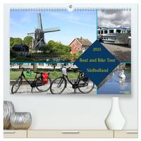 Boat and Bike Südholland (hochwertiger Premium Wandkalender 2025 DIN A2 quer), Kunstdruck in Hochglanz