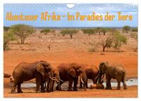 Abenteuer Afrika - Im Paradies der Tiere (Wandkalender 2025 DIN A4 quer), CALVENDO Monatskalender