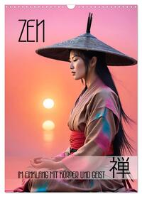 Zen - im Einklang mit Körper und Geist (Wandkalender 2025 DIN A3 hoch), CALVENDO Monatskalender