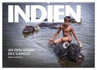 INDIEN An den Ufern des Ganges (Wandkalender 2025 DIN A2 quer), CALVENDO Monatskalender
