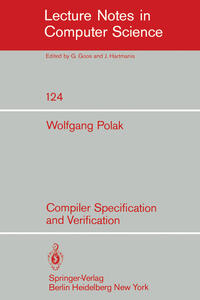 Vorderes Coverbild Compiler Specification and Verification