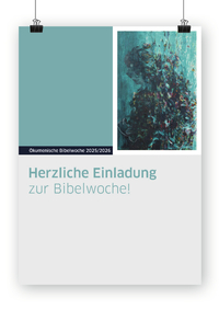 Plakat zur Bibelwoche 2025/2026