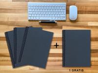 Vorderes Coverbild A 4 Notizbuch - Set, 3+1 gratis, Luxury 80 Seiten BLAU NEW LAPISLAZULI GLITTER-OPTIK, blanko