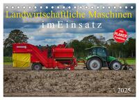 Vorderes Coverbild Landwirtschaftliche Maschinen im Einsatz (Tischkalender 2025 DIN A5 quer), CALVENDO Monatskalender
