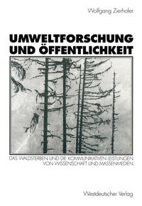Vorderes Coverbild Umweltforschung und Öffentlichkeit
