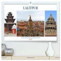 LALITPUR, die alte Königsstadt (hochwertiger Premium Wandkalender 2026 DIN A2 quer), Kunstdruck in Hochglanz