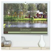 Sommer in Schwedens Lappland (hochwertiger Premium Wandkalender 2025 DIN A2 quer), Kunstdruck in Hochglanz