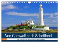 Von Cornwall nach Schottland (Wandkalender 2025 DIN A4 quer), CALVENDO Monatskalender