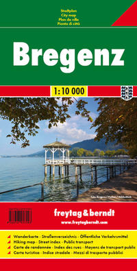 Vorderes Coverbild Bregenz, Stadtplan 1:10.000