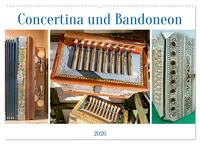 Concertina und Bandoneon (Wandkalender 2026 DIN A2 quer), CALVENDO Monatskalender