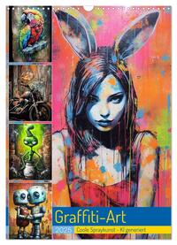 Graffiti Art (Wandkalender 2025 DIN A3 hoch), CALVENDO Monatskalender
