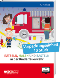 Rätseln, Malen und Basteln in der Kinderfeuerwehr