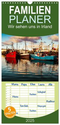 Familienplaner 2025 - Wir sehen uns in Irland - Ring of Beara und Ring of Kerry mit 5 Spalten (Wandkalender, 21 x 45 cm) CALVENDO