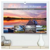 Rund um den Wallersee (hochwertiger Premium Wandkalender 2025 DIN A2 quer), Kunstdruck in Hochglanz