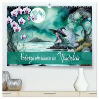 Naturzauberinnen im Mondschein (hochwertiger Premium Wandkalender 2026 DIN A2 quer), Kunstdruck in Hochglanz