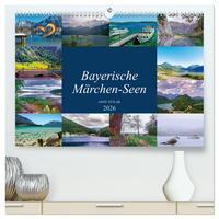 Bayerische Märchen-Seen (hochwertiger Premium Wandkalender 2026 DIN A2 quer), Kunstdruck in Hochglanz