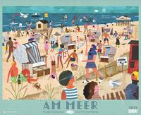 DUMONT - Martin Haake: Am Meer 2025 Wandkalender, 52x42,5cm, Kalender mit informativen Wimmelbildern, Karten und spannende Geschichten, Illustrationen von Martin Haake und Texte von Judith Homoki