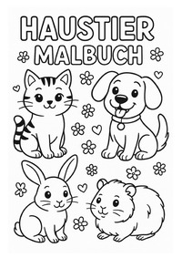 Haustier Malbuch