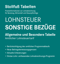 Vorderes Coverbild Tabelle, Lohnsteuer 2025 Sonstige Bezüge