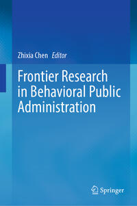 Vorderes Coverbild Frontier Research in Behavioral Public Administration