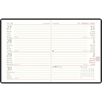 Taschenkalender 1W/2S Zettler farblich sortiert