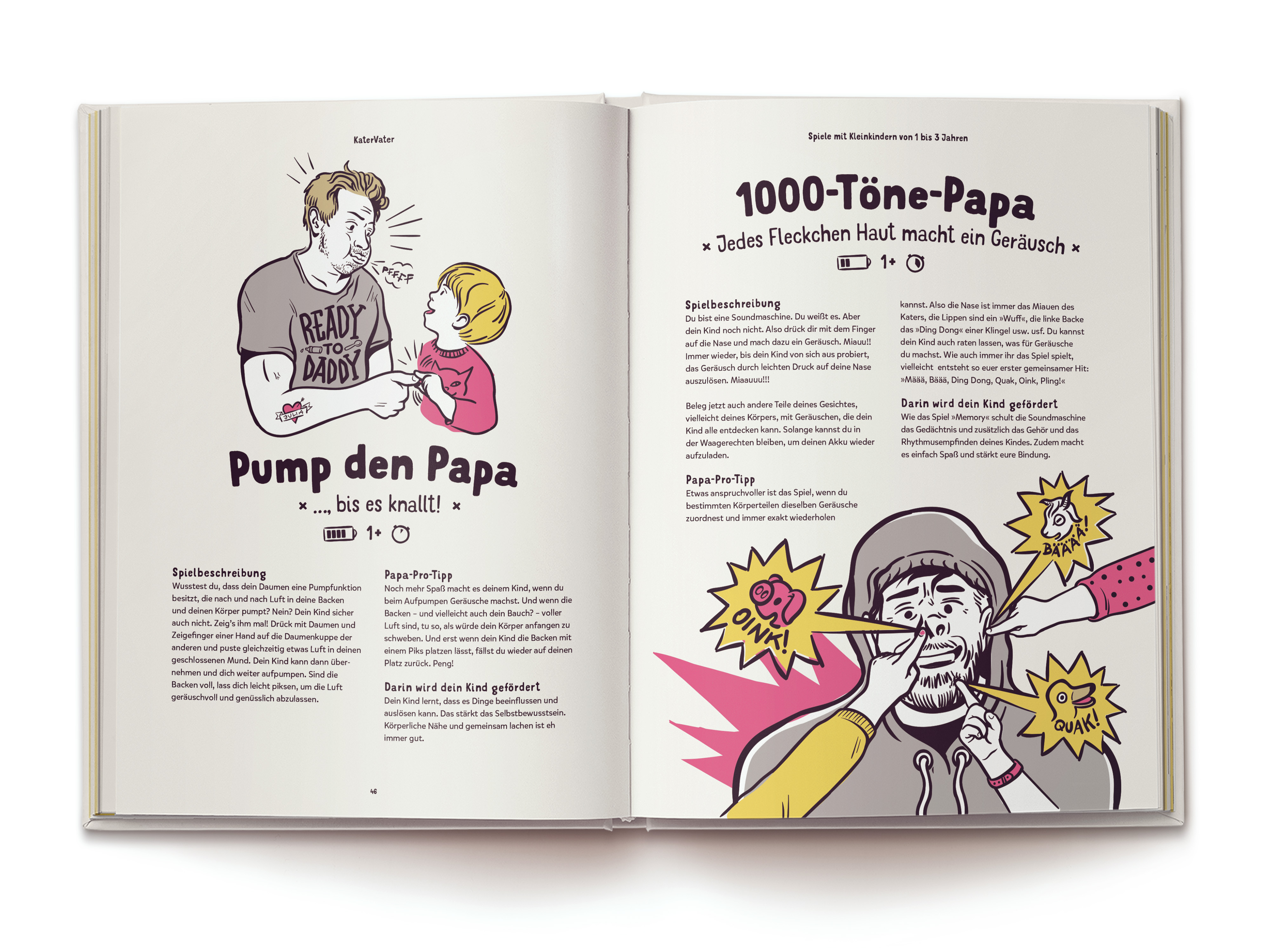 Kater Vater: 40 Papa-Kind-Spiele im Liegen – Für übermüdete Papas und hellwache Kinder.