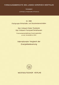 Internationaler Vergleich der Energiebesteuerung
