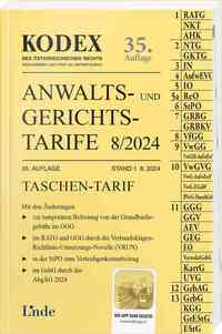 KODEX Anwalts- und Gerichtstarife 8/2024