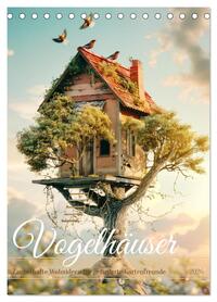 Vogelhäuser Zauberhafte Wohnideen für gefiederte Freunde (Tischkalender 2026 DIN A5 hoch), CALVENDO Monatskalender