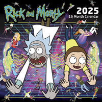 Pyramid – Rick and Morty 2025 Broschürenkalender, 30x30cm, Monatskalender für Fans der beliebten Serie, Monatsübersicht, nachhaltig nur mit Papierumschlag