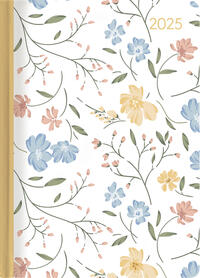 Alpha Edition - Ladytimer Flower Love 2025 Taschenkalender, 10,7x15,2cm, Kalender mit 192 Seiten, Notizmöglichkeiten, Bucket List, Mondphasen und internationales Kalendarium