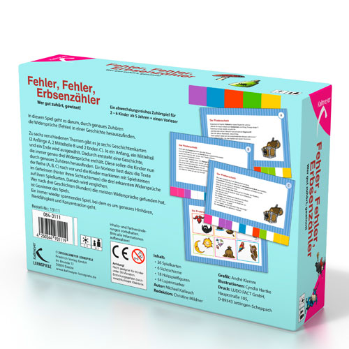 Rückseitencover Fehler, Fehler, Erbsenzähler