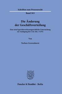 Vorderes Coverbild Die Änderung der Geschäftsverteilung