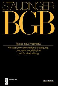§§ 826-829; ProdHaftG