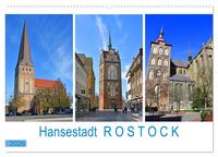Hansestadt ROSTOCK, das Tor zur Ostsee (Wandkalender 2026 DIN A2 quer), CALVENDO Monatskalender